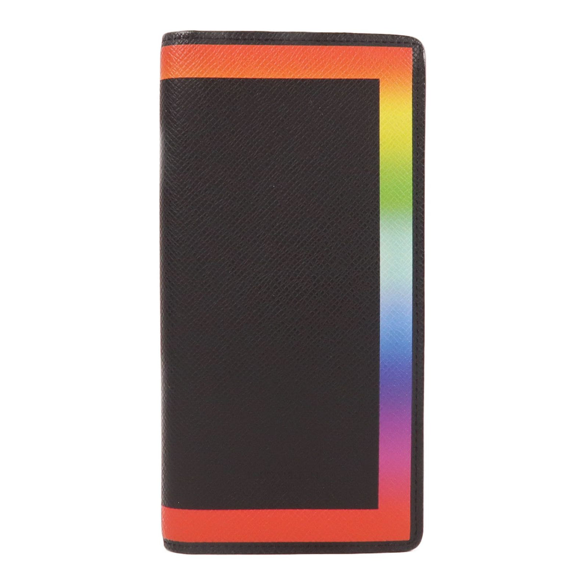 6036 - LOUIS VUITTON Taiga Long Wallet Bifold rainbow Black