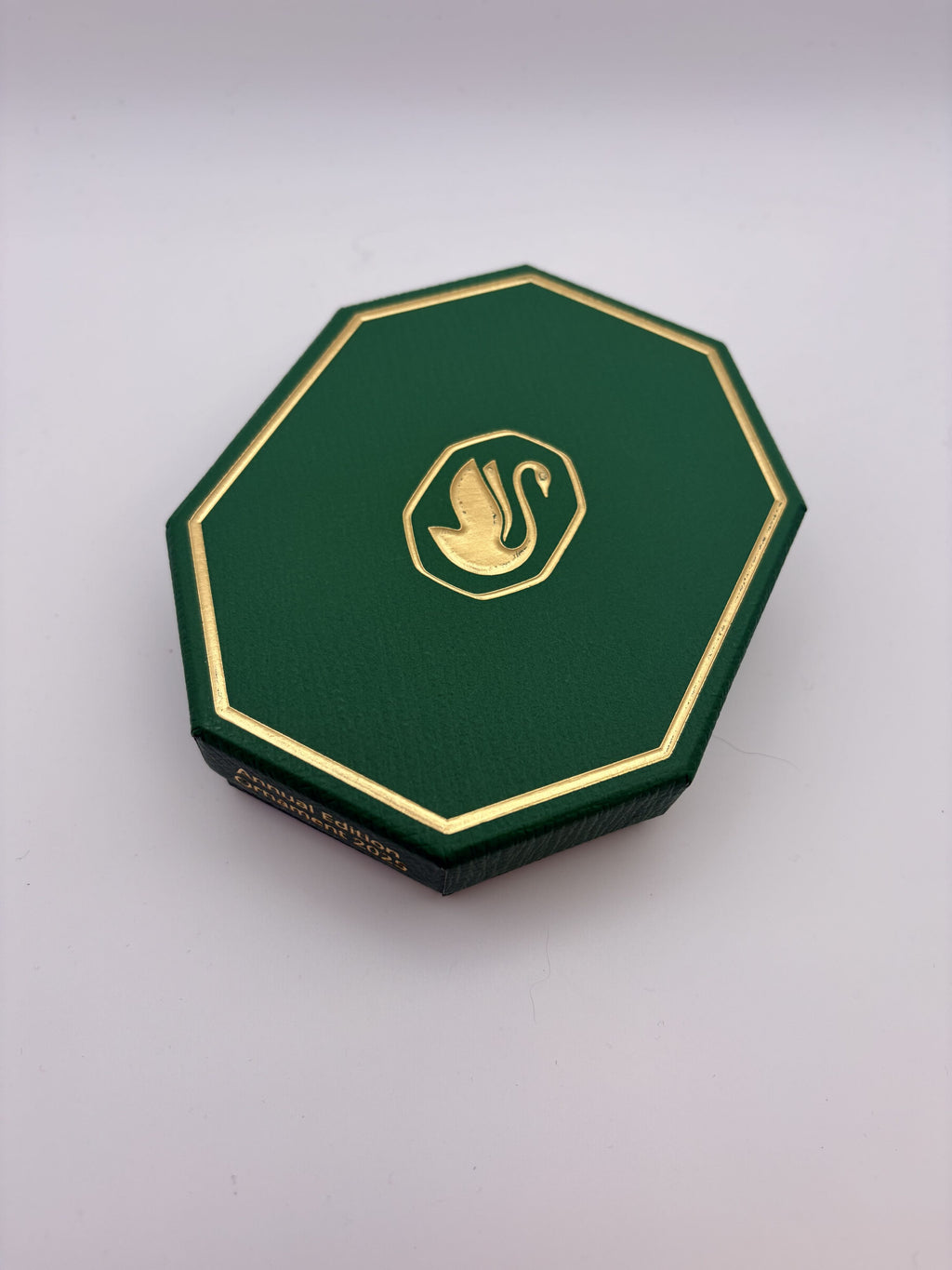 Swarovski Annual Edition Ornament 2025 Box Green Octagonal - Image 2