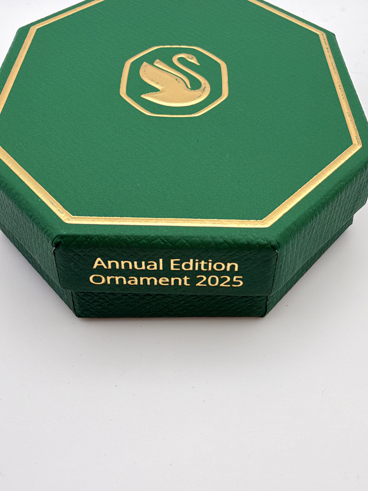 Swarovski Annual Edition Ornament 2025 Box Green Octagonal - Image 3