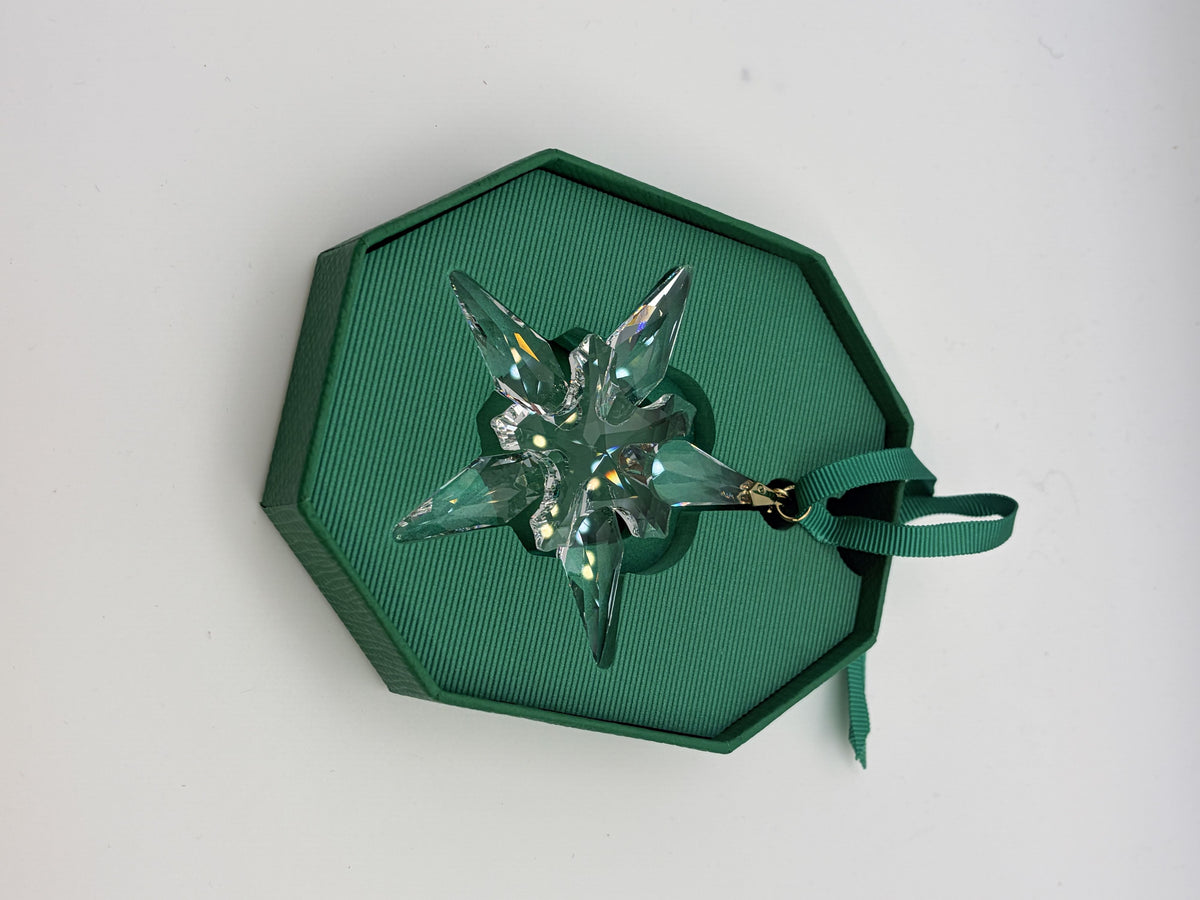 Swarovski Annual Edition Ornament 2025 Box Green Octagonal - Image 5
