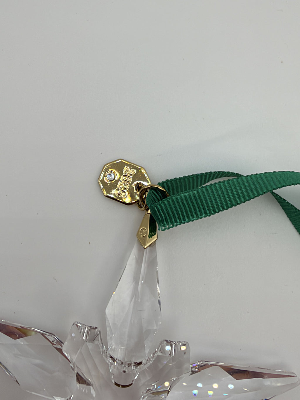 Swarovski Annual Edition Ornament 2025 Box Green Octagonal - Image 8