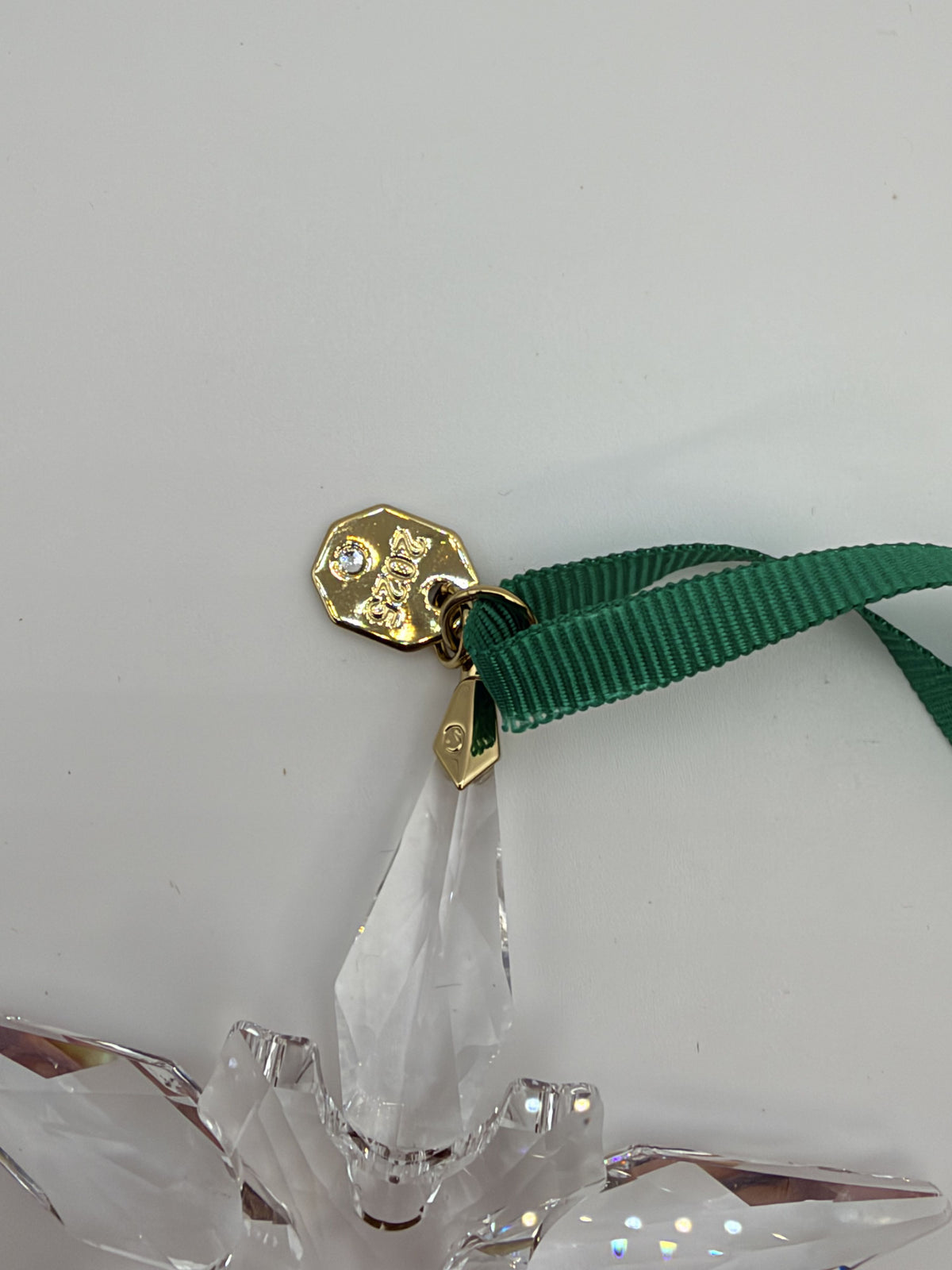 Swarovski Annual Edition Ornament 2025 Box Green Octagonal - Image 8