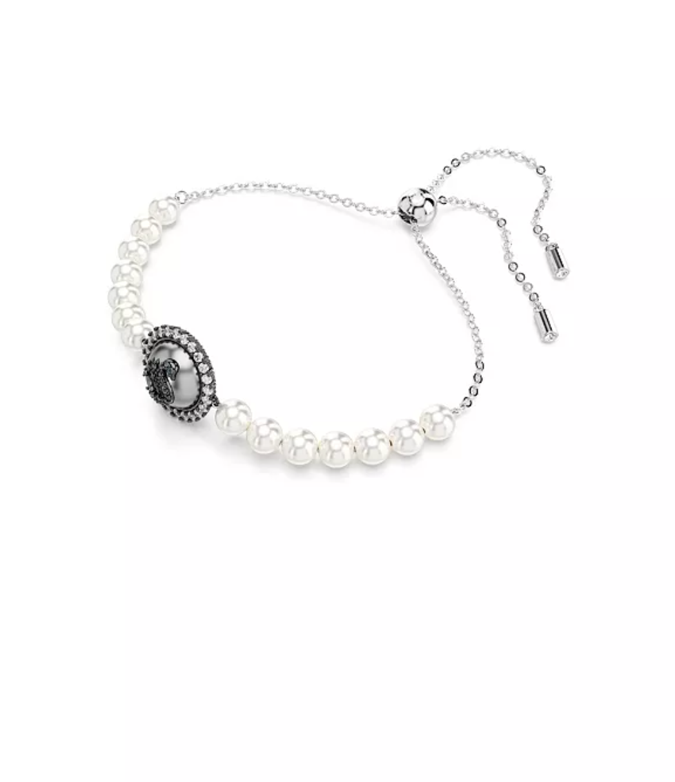 Swarovski Iconic Swan Crystal Pearl Adjustable Bracelet - Image 3