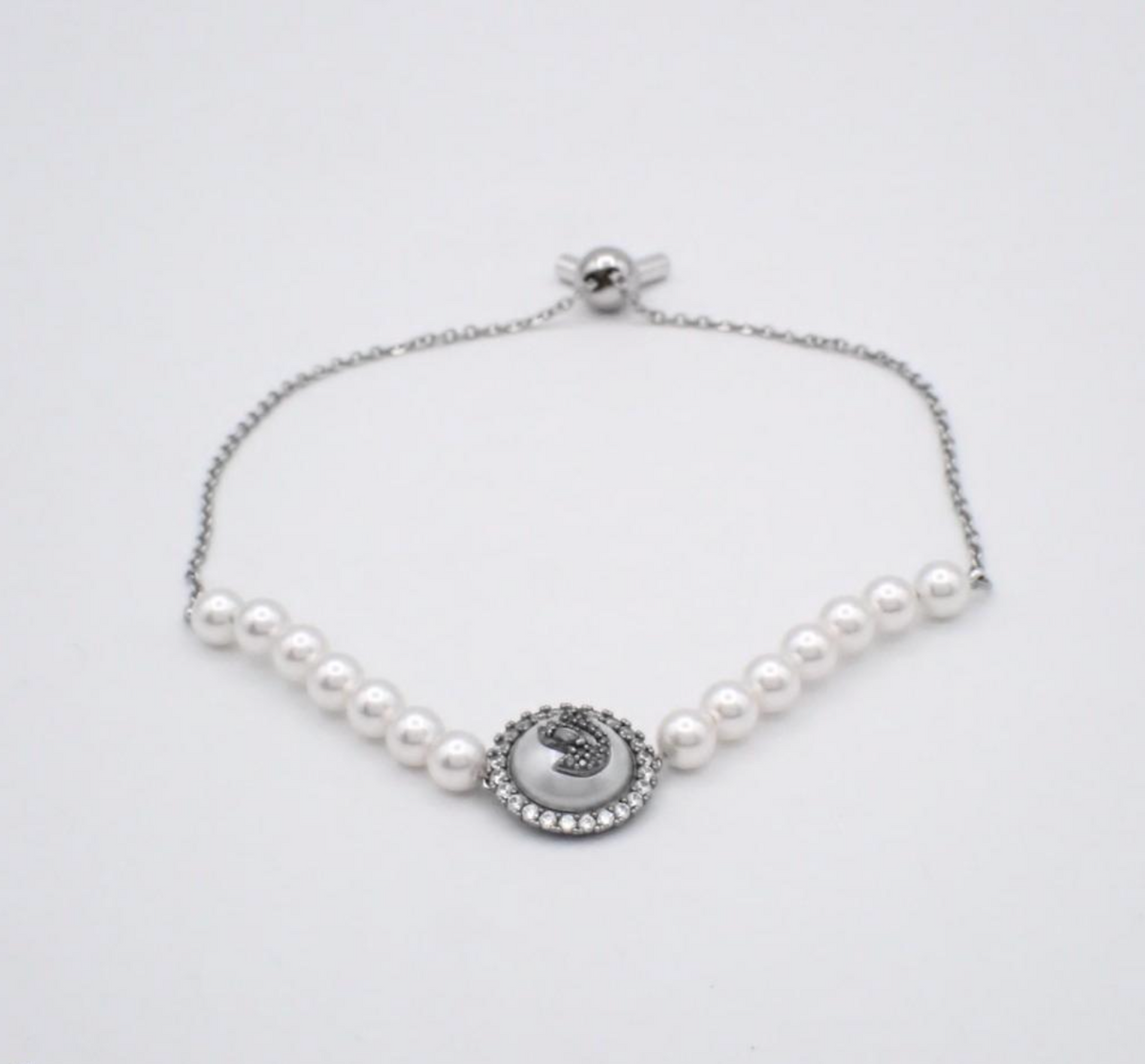 Swarovski Iconic Swan Crystal Pearl Adjustable Bracelet - Image 4