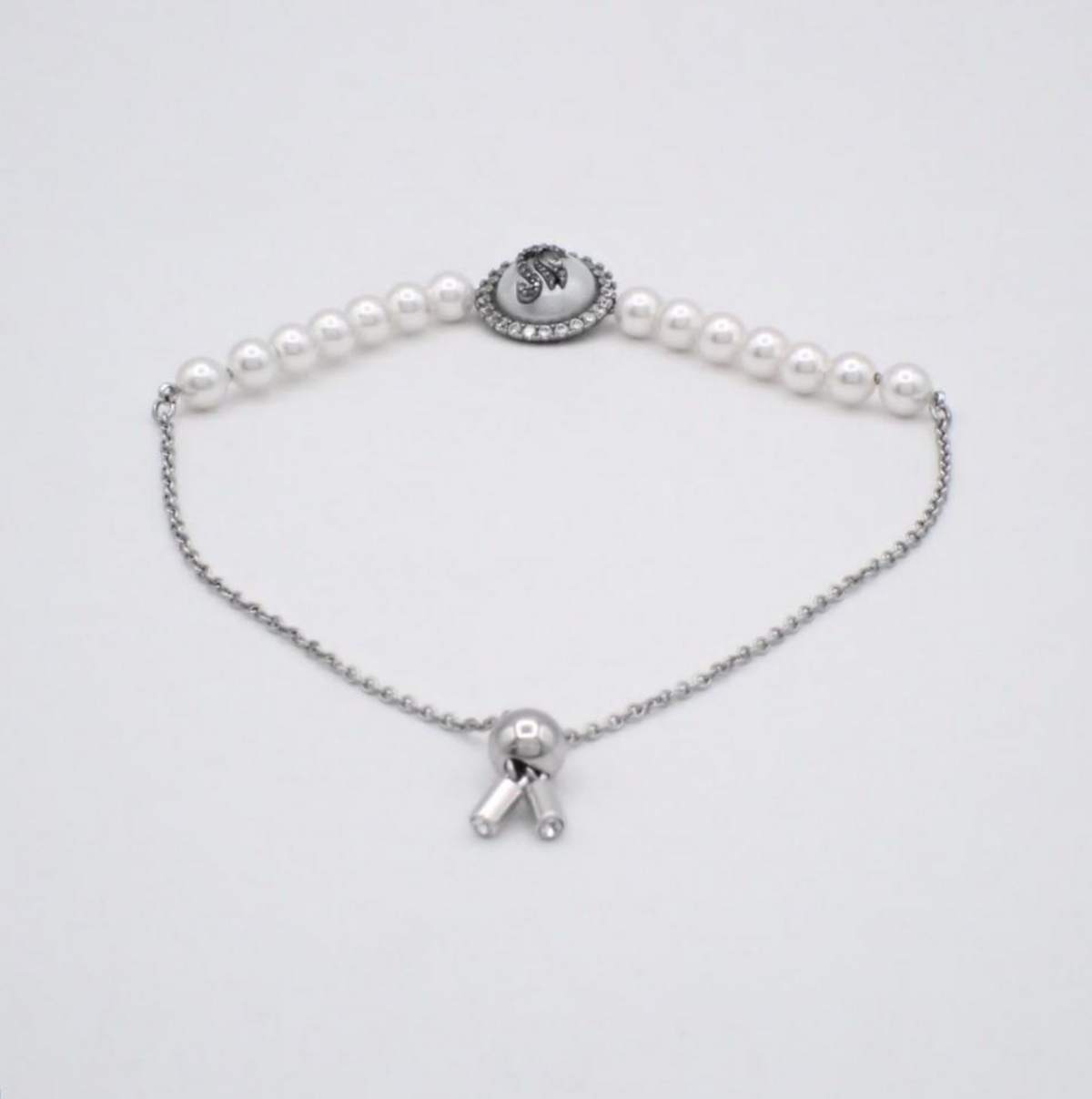 Swarovski Iconic Swan Crystal Pearl Adjustable Bracelet - Image 5