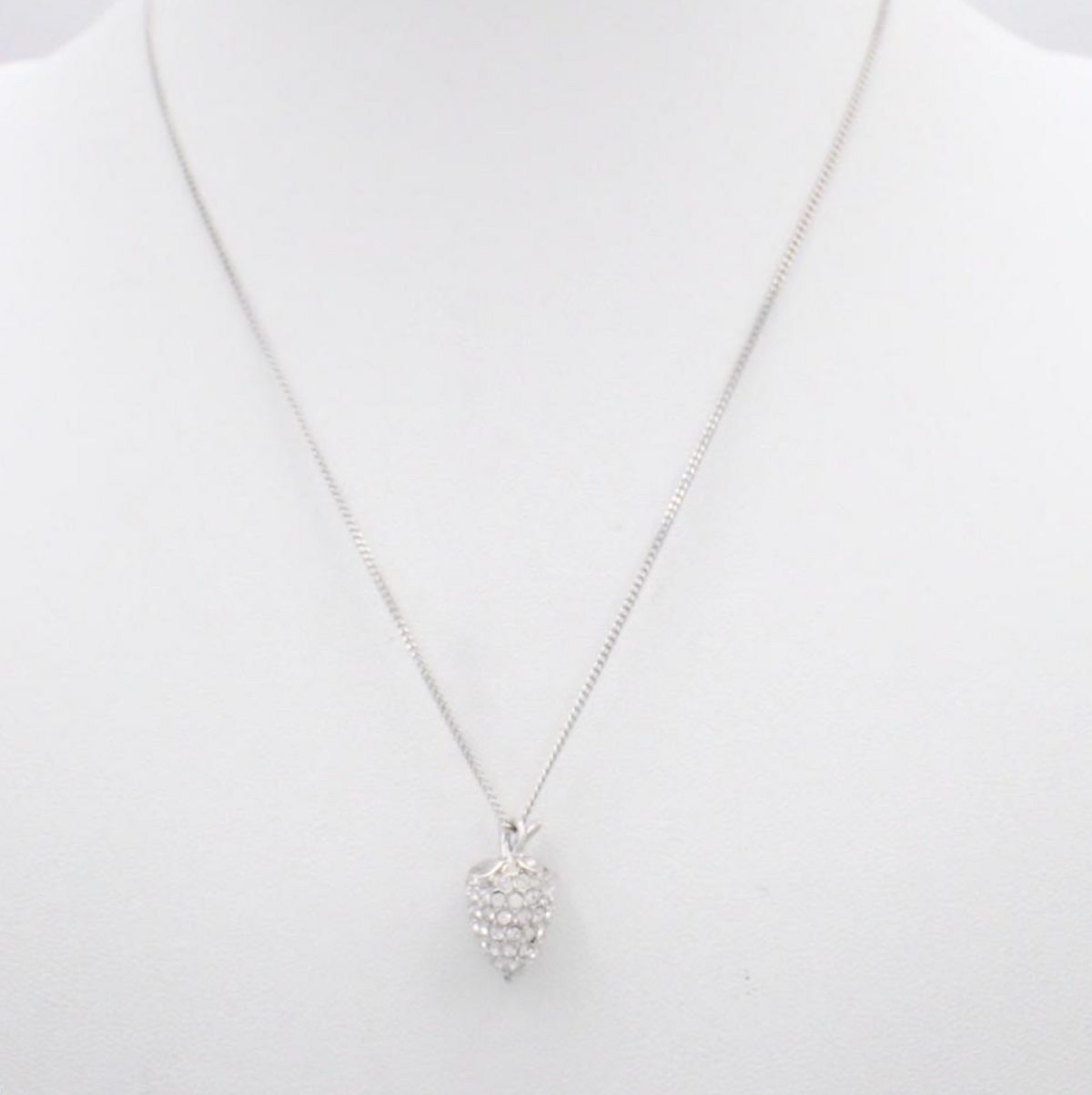 Swarovski Pavé Strawberry Pendant Necklace - New in Box - Image 2