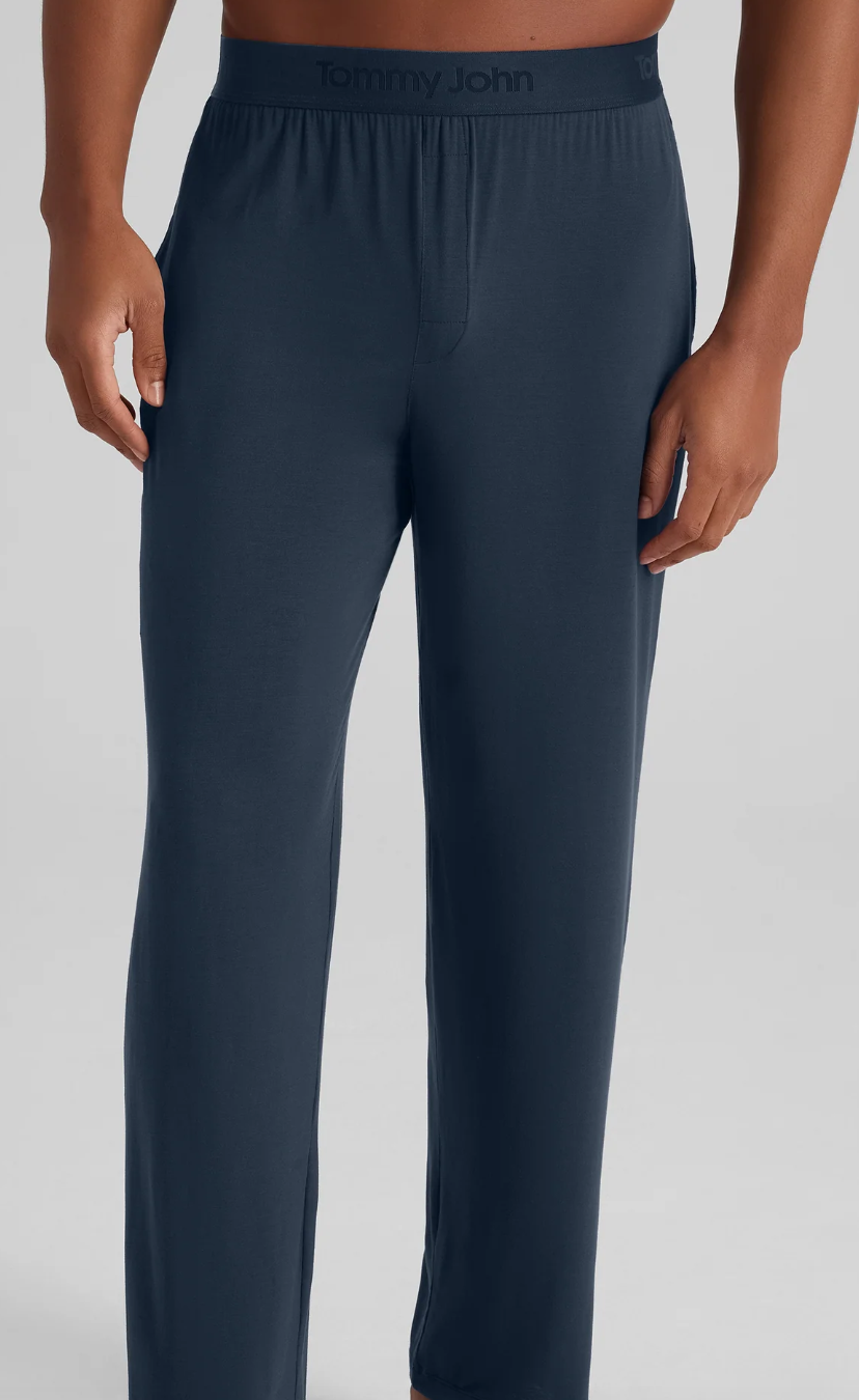 Tommy John Second Skin Sleep Pant Navy Blue Men's Lounge Pants - Image 1