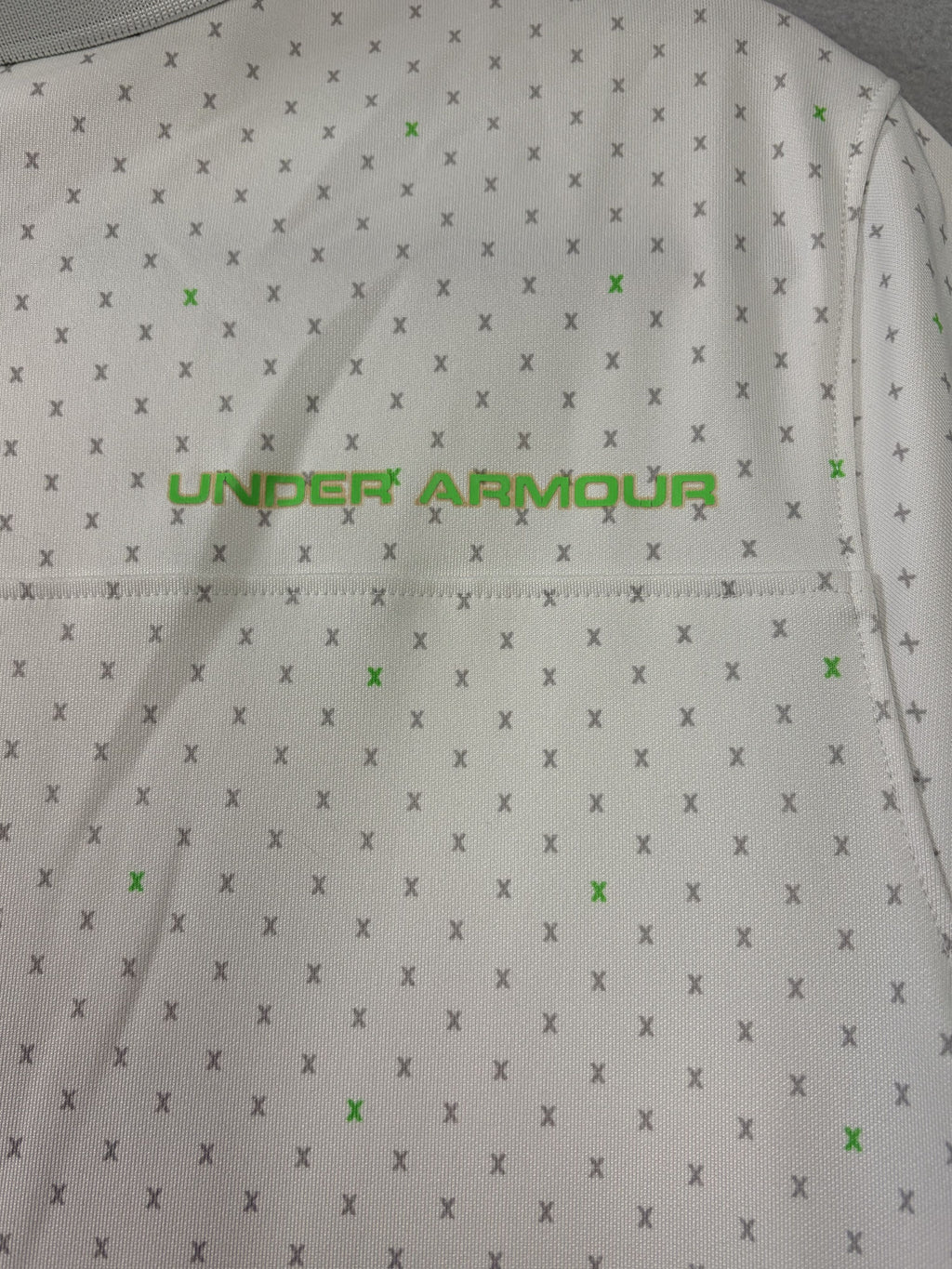 Under Armour Playoff 3.0 Printed Polo White Micro X YXL Loose Kids' - Image 4