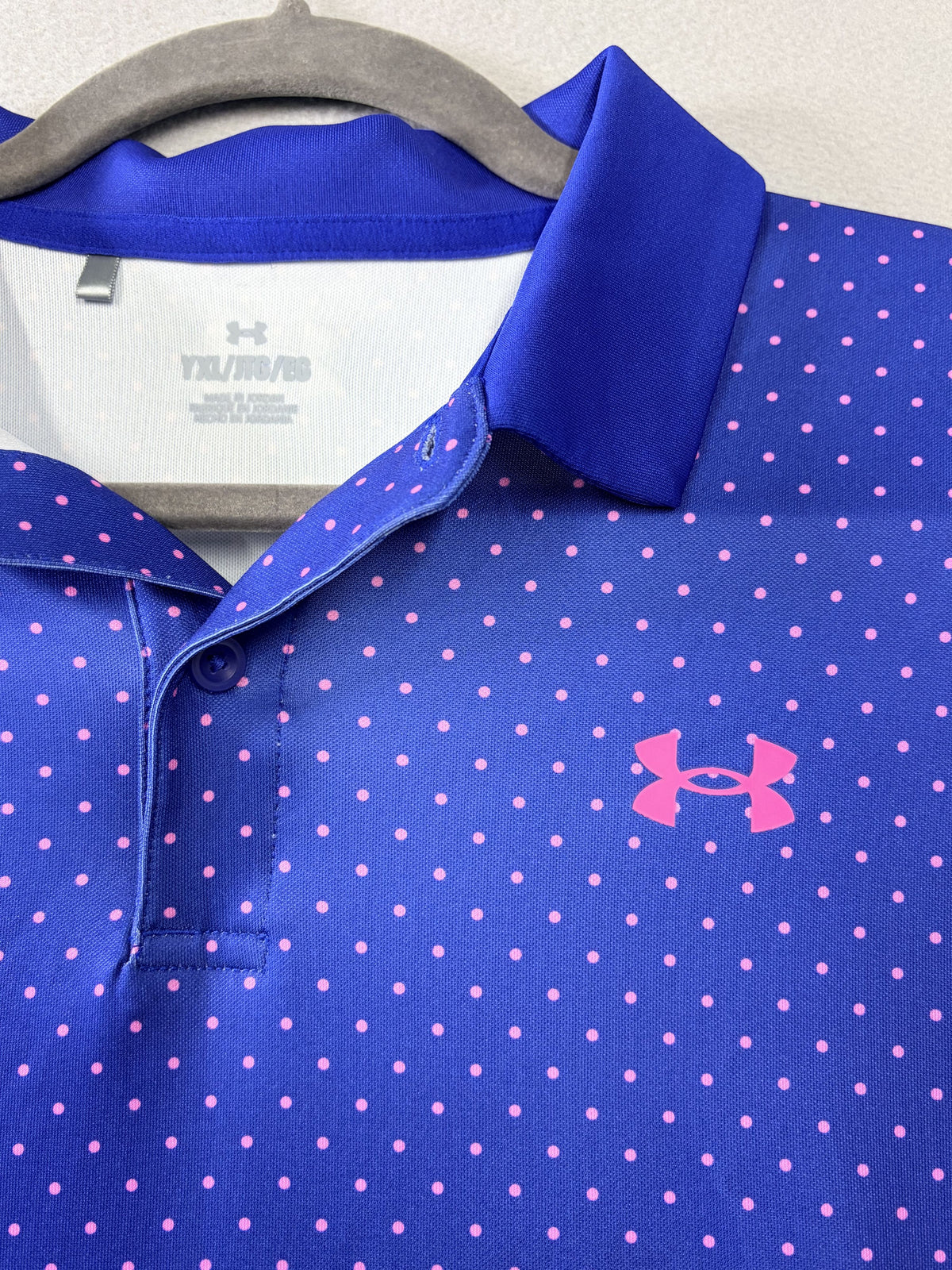 Under Armour Tech Polo YXL Blue Performance Shirt Jordan Kids' - Image 2