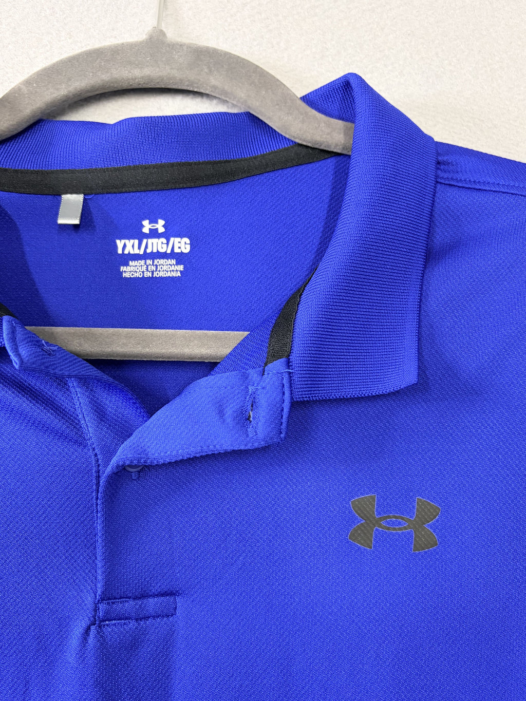 Under Armour Tech Polo YXL Blue Polo Shirt Kids - Image 2