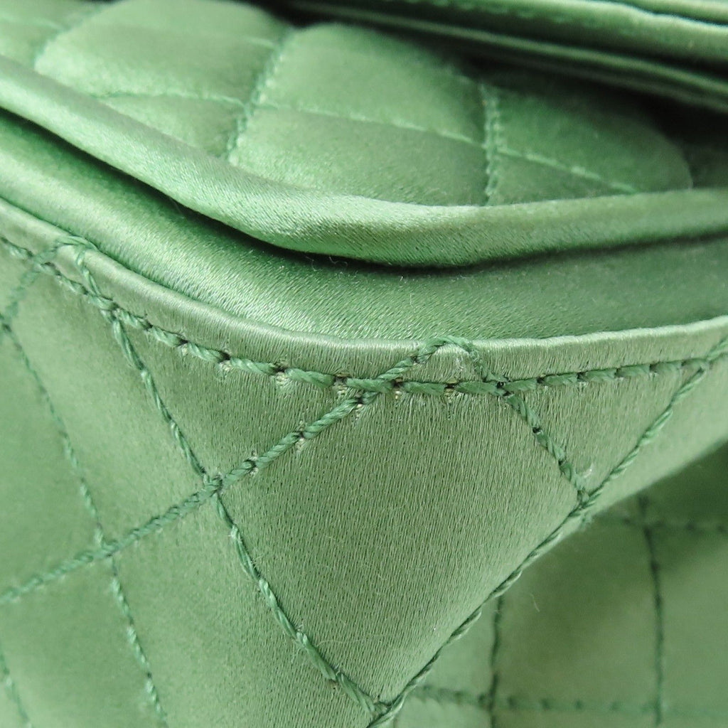 6936 - Chanel Quilted Satin 2.55 Reissue Flap Green