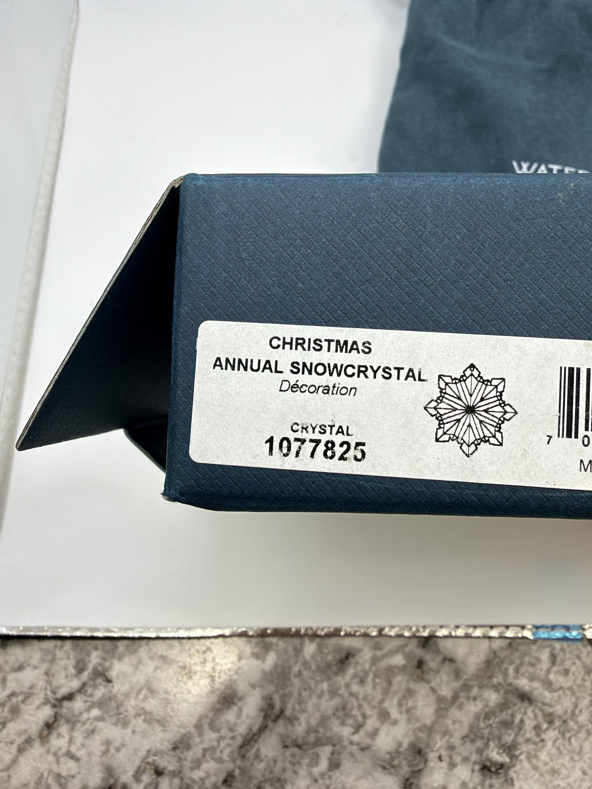 Waterford Annual Snowcrystal 1077825 Christmas Ornament Crystal Snowflake - Image 3