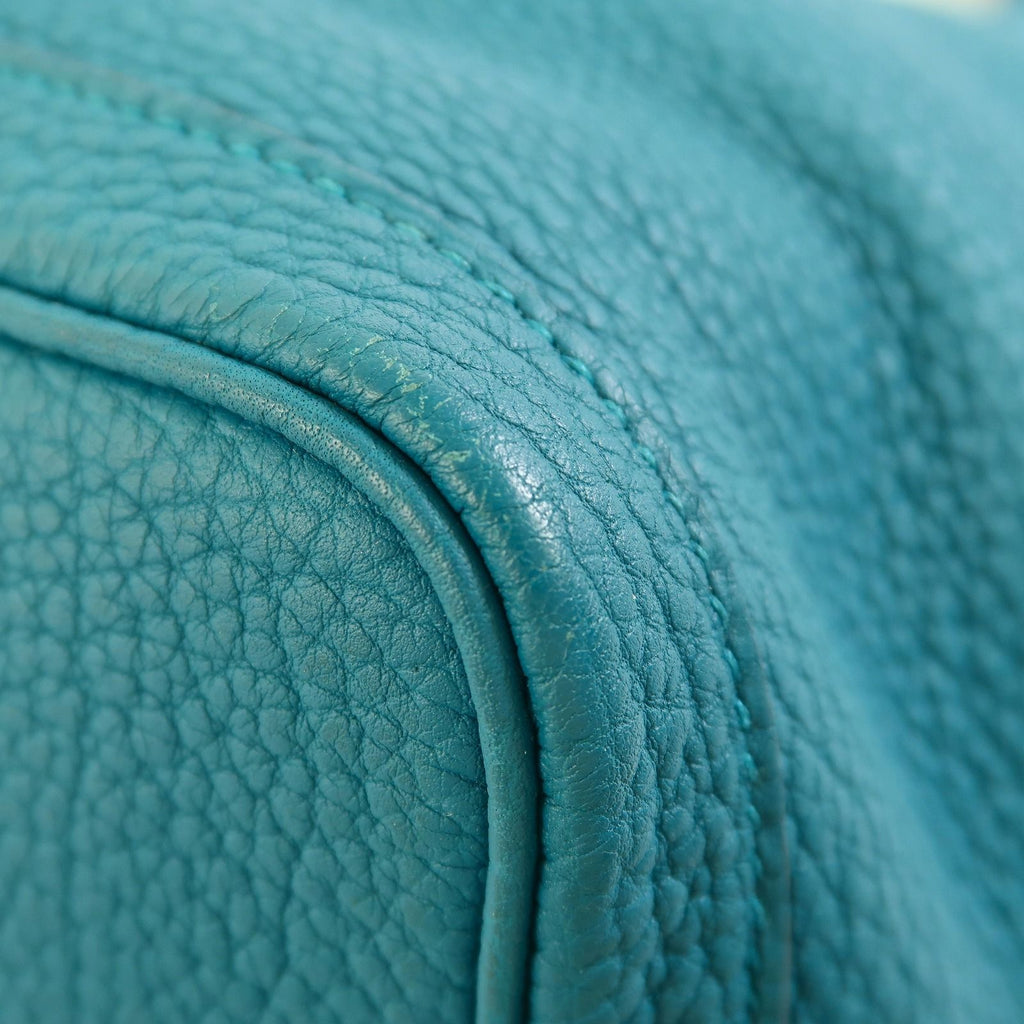 6937 - Hermes Nagonda Leather Garden Party PM Teal