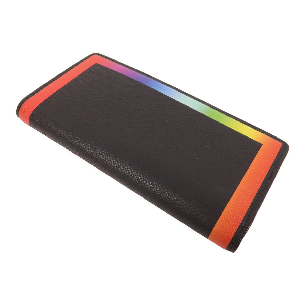 6036 - LOUIS VUITTON Taiga Long Wallet Bifold rainbow Black