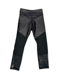 ZYIA Active Black Leggings Paint Splatter Ankle Size 8-10 - Zyia Active Black Leggings Paint Splatter Ankle Size 8-10 / Black with White Speckle Print / Very Good - Image 1