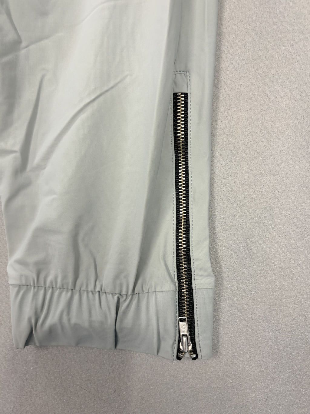 Zyia Active Everywhere Zipper Joggers Light Gray L Nylon Spandex Women's - Image 2
